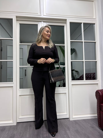 A02144 v tokalı likralı bluz