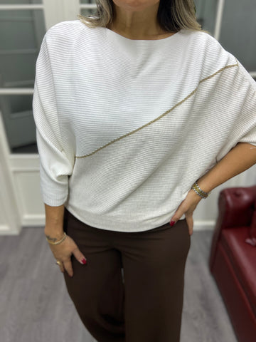 A02120 standart beden yarasa kol triko