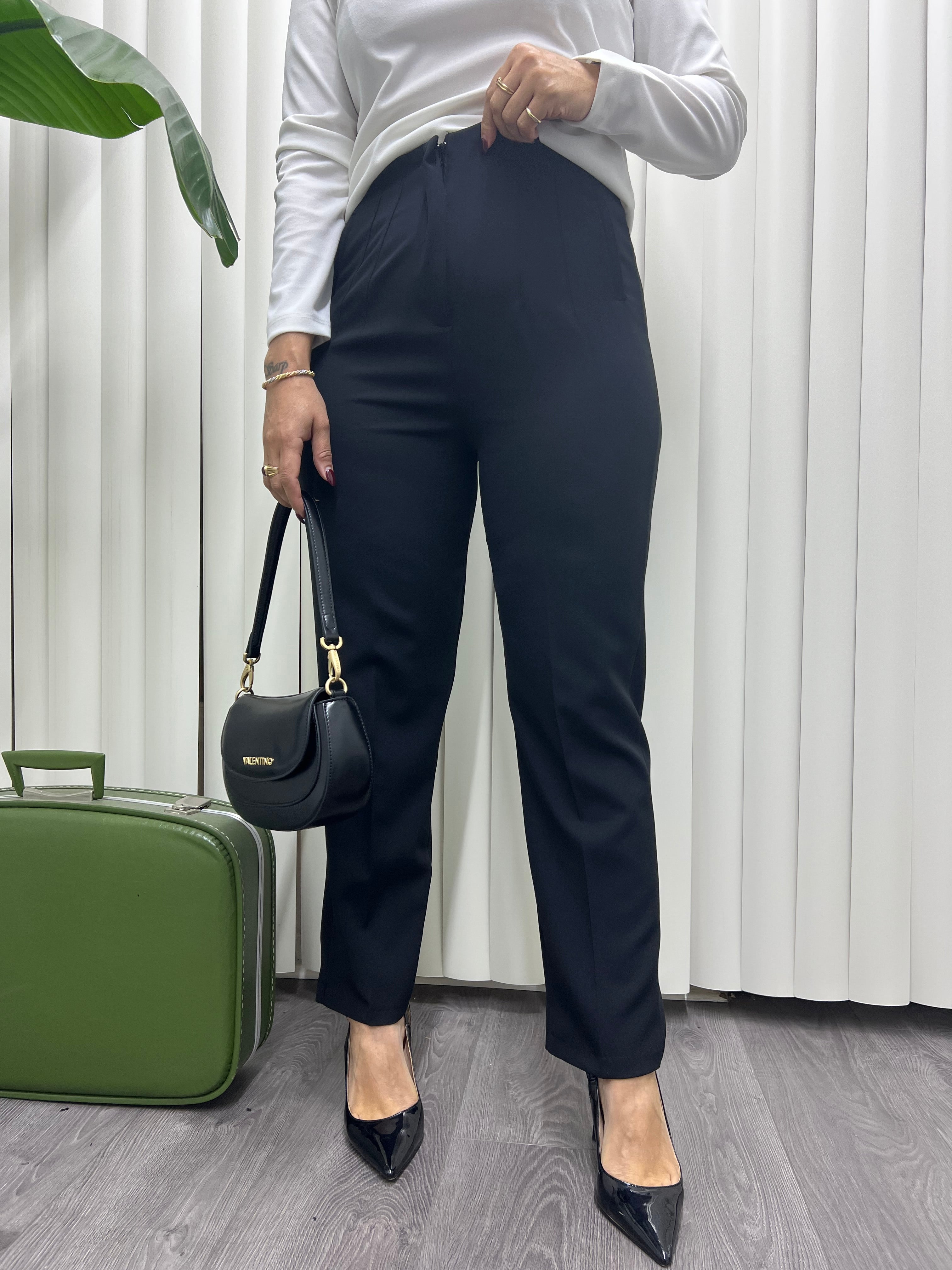 A01686 yüksek bel havuç pantolon