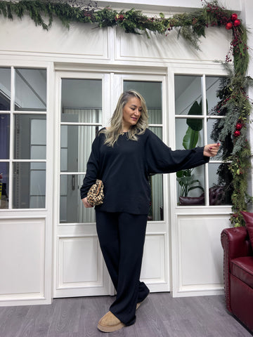 A02215 modal kumaş palazzo eşofman takımı