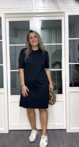 A02293 merserize standart beden elbise