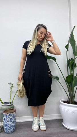 A082 siyah şalvar model bakır cepli