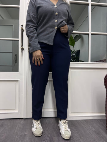 A02161 lacivert pensli havuç pantolon