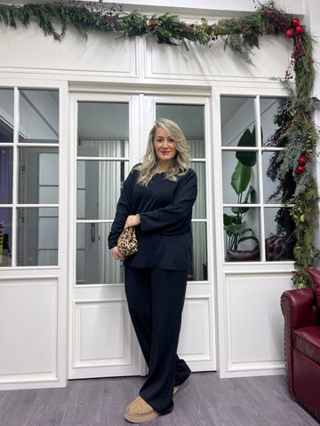 A02215 modal kumaş palazzo eşofman takımı