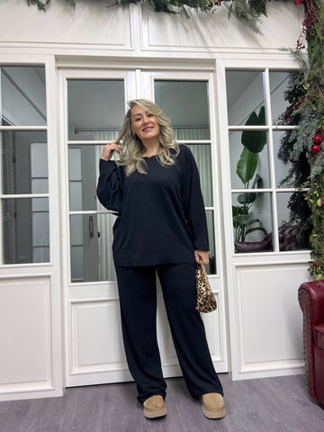 A02215 modal kumaş palazzo eşofman takımı