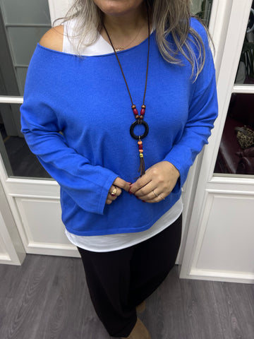 A02171 mavi triko set