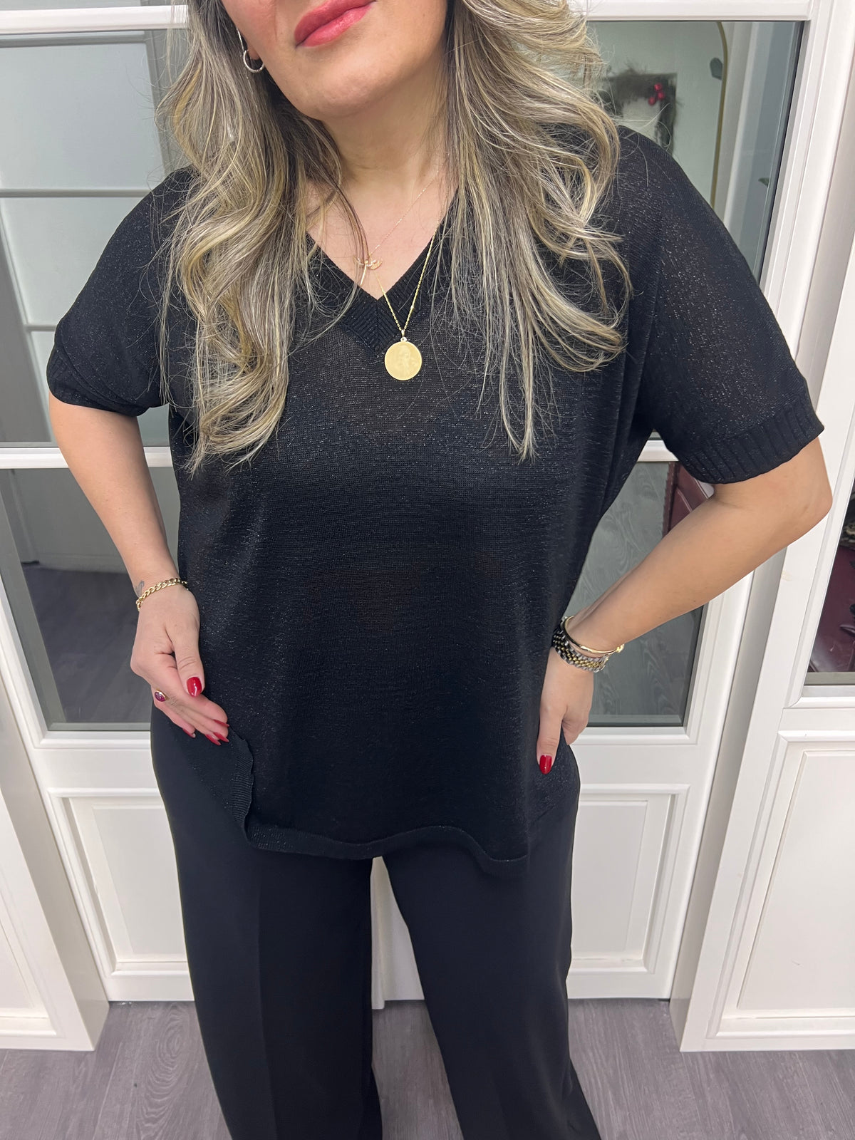 A02320 simli merserize bluz