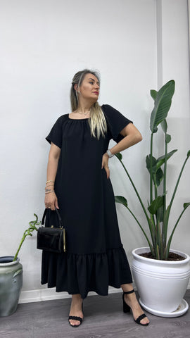 A0123 model madonna yaka siyah Ayrobin